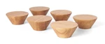 6 Pack Cone Cabinet Knobs (light) - 1 " Diameter Round Shape Woode New. Price: $23.66.