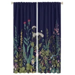 Godazzling Wildflower Blackout Windows Curtains Retro Botanical Floral Rustic New. Price: $76.19.