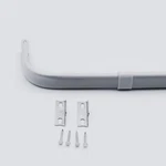 Yafa Home Fashion Single Standard Adjustable Curtain Rod Hardware White 48"-84" Open. Price: $22.78.