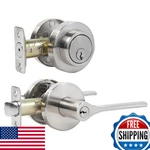 Jesstti Exterior Door Handle Deadbolt Lock Keyed Entry Lever Single New. Price: $54.08.