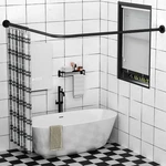 Sikaiqi Stretch 304 Ss L-shape Corner Shower Curtain Rod Sizes New. Price: $89.65.