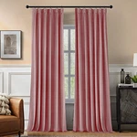 Swandream Pinch Pleated 100 Blackout Curtains For Bedroom Pink Velvet New. Price: $86.97.