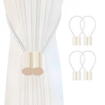 Srg Handmade Magnetic Curtain Tiebacks 4 Pack Sparkling Glass Wrapped Wooden ... New. Price: $23.77.