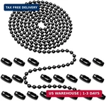 Black Ceiling Fan Pull CHAIN,160" Rustproof 3MM Beaded Ball Extension New. Price: $9.70.