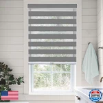 Chicology Zebra Blinds Cordless Window Shades Dual Layer Light Filtering Roller New. Price: $117.57.