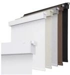 Joydeco 100% Blackout Roller Shades Cordless Blinds For Windows, Grey, 34 X75 Open. Price: $60.00.