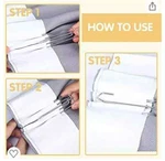 Aageme 60PCS Stainless Steel Curtain Pleat Hooks With Pin New. Price: $8.95.
