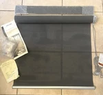 Smith & Noble Solar Roller Shade W/ Valance 22.5" X 71" Dominiqe Nero Granite Open. Price: $59.95.