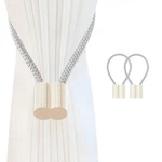 Srg Handmade Magnetic Curtain Tiebacks 2 Pack Sparkling Glass Wrapped Wooden ... New. Price: $19.31.