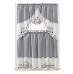 Gohd Arch Floral Kitchen Curtain Set/swag Valance & Tier . Nice Matching Color New. Price: $22.00.