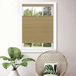 35X64 Achim Cordless Down Honeycomb Cellular Shade Wheat Open. Price: $50.00.