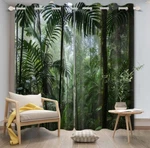 Dorcev Tropical Rainforest Blackout Window Curtains Panels 42 By 63 New. Price: $24.00.