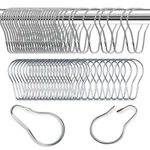Losyhu 200 Pcs Metal Shower Curtain Hooks Reusable Stainless Hanging R... New. Price: $22.00.