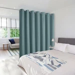 Nicetown 12X8.3FT Greyish Blue Privacy Room Divider Curtain Closet Door Screen New. Price: $85.45.
