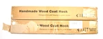Lot Of 2 Yoyai Wood Vertical Coat Rack Hooks Wall Mounted Detachable 3 New. Price: $11.50.