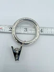 Rejuvenation Curtain Rings Clip Set 7 Polished Nickel Fits Rod .50" Drapery New. Price: $18.88.