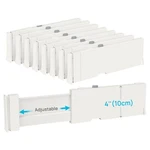 Vtopmart Drawer Dividers For Clothes 8 Pack, Adjustable 4" High White New. Price: $42.99.
