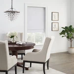 Eclipse Faux Silk Total Privacy Blackout Cordless Lined 33"W 64"H, White New. Price: $110.99.