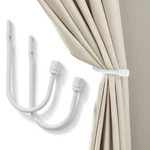 2PCS Curtain Holdbacks, Metal Shaped Hook Wall Mounted, Tassel Tieb... New. Price: $17.09.