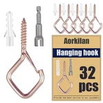32-PACK Heavy-duty Rose Gold Screw Eye Hooks With Safety Clips Metal Ceilin... New. Price: $22.51.