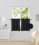 Elegant Home 2 Panels Tiers Small Window Treatment Curtain Insulated Blackout Dr New. Price: $12.44.