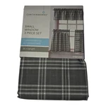 Curtain Works Small Window Lodge Plaid Grey 3-PIECE Set 36" Length New. Price: $16.62.