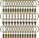Amzseven 40 Pack Curtain Rings With Clips Drapery Hangers New. Price: $18.99.