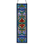 River Of Goods Window Panel Victorian Stained Glass Fleur De Lis Handcrafted New. Price: $236.15.