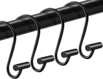 Shower Curtain Hooks Rings,set 24 Rustproof Metal For Black New. Price: $12.93.