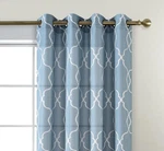 Miuco Moroccan Embroidered Semi Sheer Faux Linen Grommet Set... New. Price: $56.99.