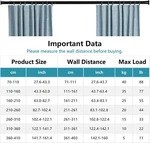 Tension Shower Doorway Curtain Rod/adjustable 141.7-161.4 Inches No Drilling ... Open. Price: $8.00.