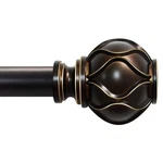 Bronze Curtain Rod Windows 48-84 Inch 1 Heavy-duty Adjustable Decor New. Price: $44.49.