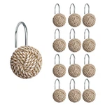 Sunlit Boho Knots Shower Curtain Hooks, Home Decorative Rings ... New. Price: $14.67.