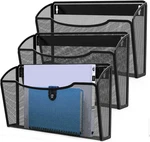3 Pack Wall File Organizer, Vertical Mounted Folder Binder Holder Hangin... New. Price: $30.95.
