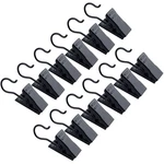 Janyun 30 Pack Small Heavy-duty Hook Clip Set Metal Curtain Black, New. Price: $12.89.