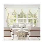 Vogol Sheer Beige Waterfall Valances, Silky Soft Touch Voile Curtain For Farm... New. Price: $120.74.