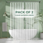 Amazerbath Shower Curtain Liner Pack, 72 96 Inches Extra Long Peva Plastic New. Price: $20.39.