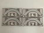 Ikea Vidga Corner Piece (set Of 4) Single Track 3/4" Connector Rail New. Price: $28.20.