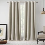 Full Blackout Curtains 120" Long, Grommet Drapes For Large Windows, Noise Reduci New. Price: $62.38.