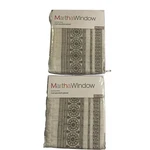 Martha Window Journey Sheer Rod Pocket Panel Aluminum Khaki Set 50X84 New. Price: $31.99.