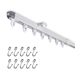 Solokos Telescopic Ceiling Mount Curtain Track System To 33-59", White New. Price: $61.99.