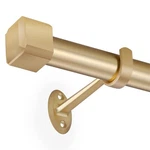 Single Curtain Rods,with Square Cylindrical Aluminum Alloy FINIALS,1 Inch Hea... New. Price: $91.89.