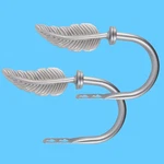 Kowibcl 2PCS Curtain Holdbacks - Wall Mounted Drapery Tiebacks With Feather F... New. Price: $15.45.