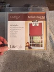 Conso Roman Shade Kit Window Size 36" Wide X 54" Long 23 Pieces New Package. Price: $19.99.