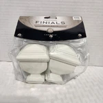 New Cambria Premier Finials Napoleon Satin White 45208 Open. Price: $10.00.