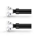Orger 1 Inch Diamond Curtain Rod 2 Telescoping 30-80 Pack, Black New. Price: $35.34.
