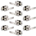 Knobonly 10 Pack Square Privacy Door Levers Interior Satin Nickel Handles New. Price: $223.98.