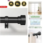 Black Curtain Rods For Windows Adjustable Heavy Duty Modern 32 To 120 Inch New. Price: $40.38.