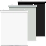 Homebox 100% Blackout Cordless Roller Window Shades, White, 24IN 72IN New. Price: $27.54.