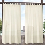 Exclusive Home Miami Semi-sheer Indoor/outdoor Hook-and-loop Tab Top Curtain New. Price: $34.59.